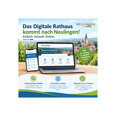 Das digitale Rathaus kommt nach Neulingen