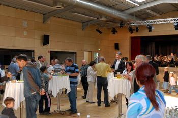 Die für 1,8 Millionen sanierte Büchighalle in Göbrichen 
